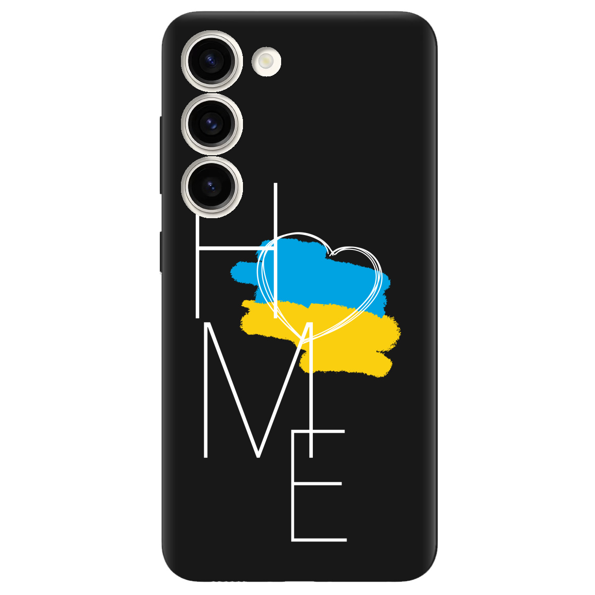 Чохол для Samsung Galaxy S23 чорний матовий soft touch Дім - фото 1 - Чохли для телефонів