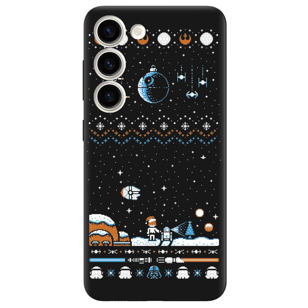 Чехол для Samsung Galaxy S23 Plus черный матовый soft touch Star wars - фото 1 - Чехлы для телефонов