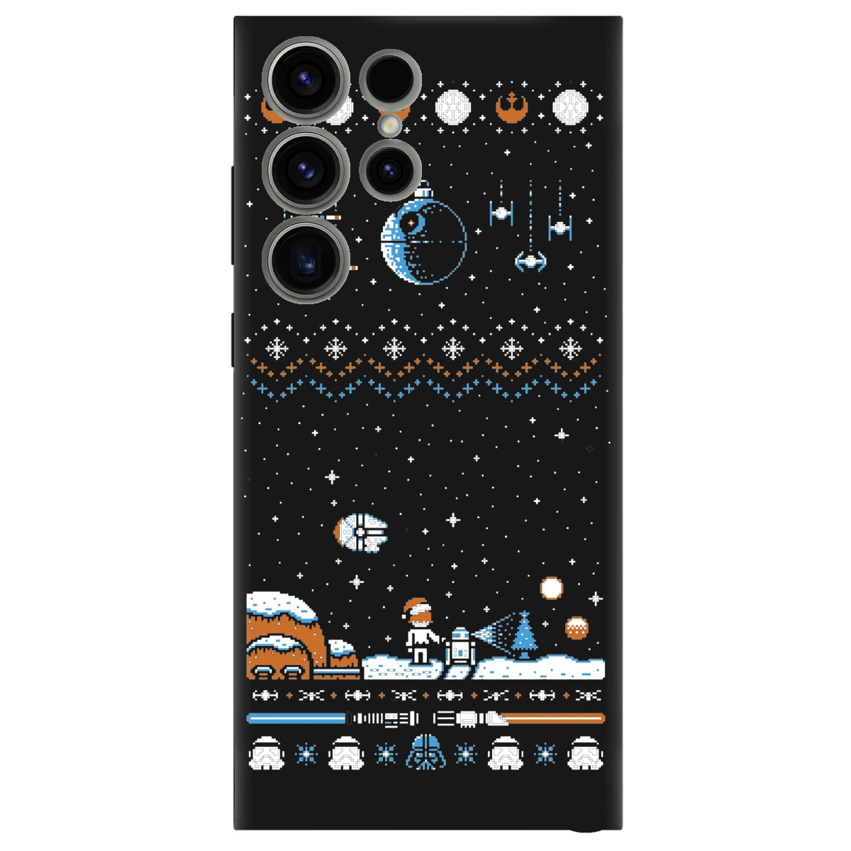 Чохол для Samsung Galaxy S23 Ultra чорний матовий soft touch Star wars - фото 1 - Чохли для телефонів