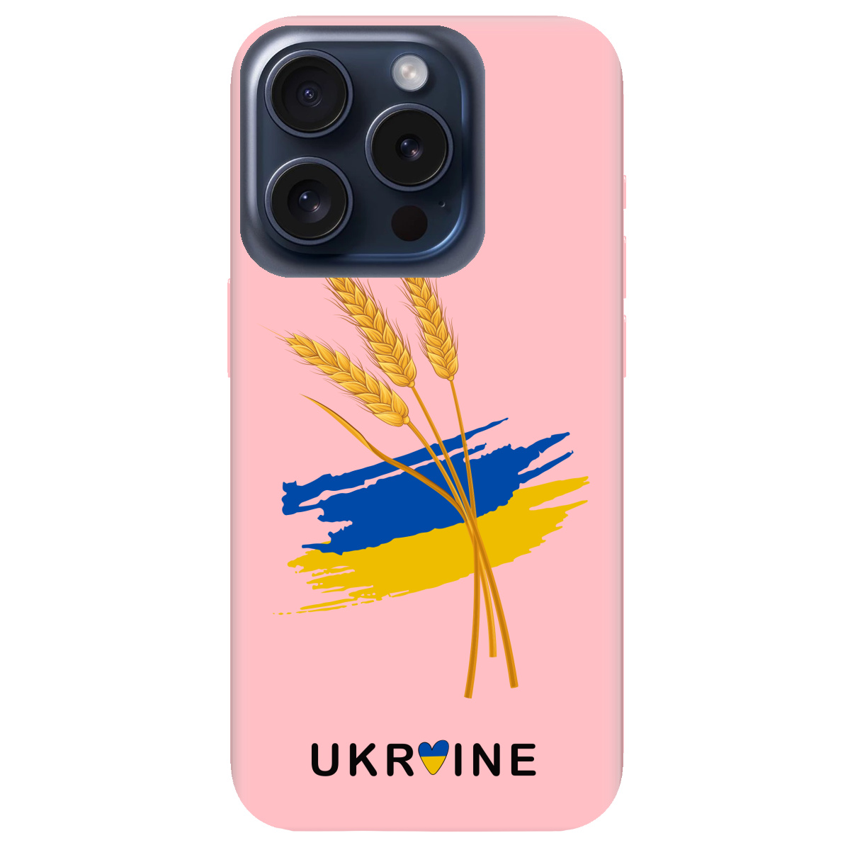 Чехол для Apple iPhone 15 Pro нежно-розовый матовый soft touch Spikelets - фото 1 Чехол для Apple iPhone 15 Pro нежно-розовый матовый soft touch Spikelets - фото 1 - Чехлы для телефонов