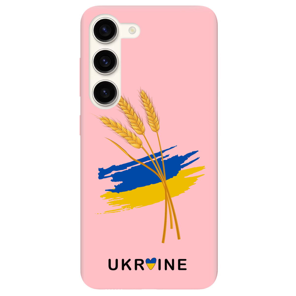 Чехол для Samsung Galaxy S23 Plus нежно-розовый матовый soft touch Spikelets - фото 1 - Чехлы для телефонов