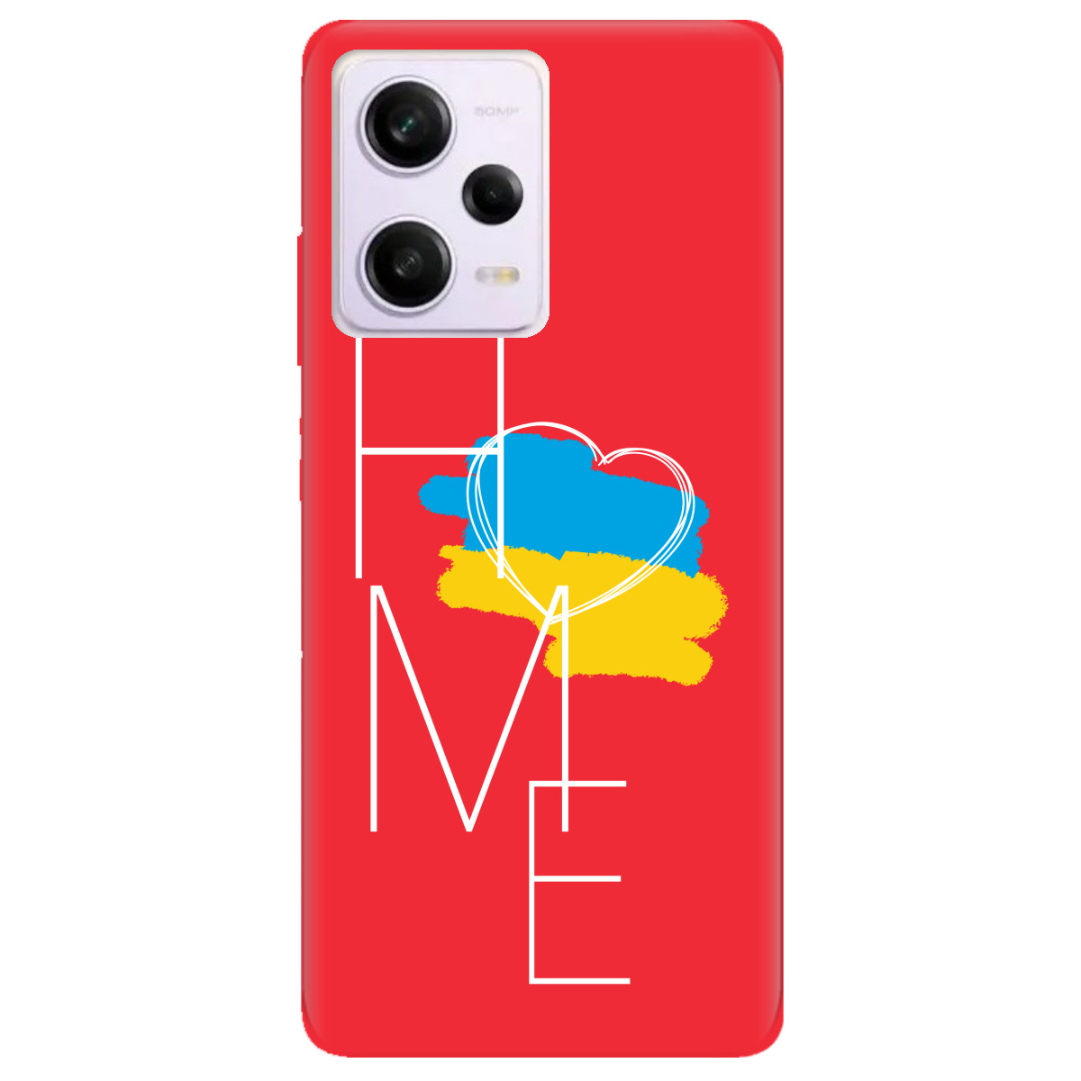 Чехол для Xiaomi Redmi Note 12 Pro 5G ярко-красный матовый soft touch Дім - фото 1 - Чехлы для телефонов