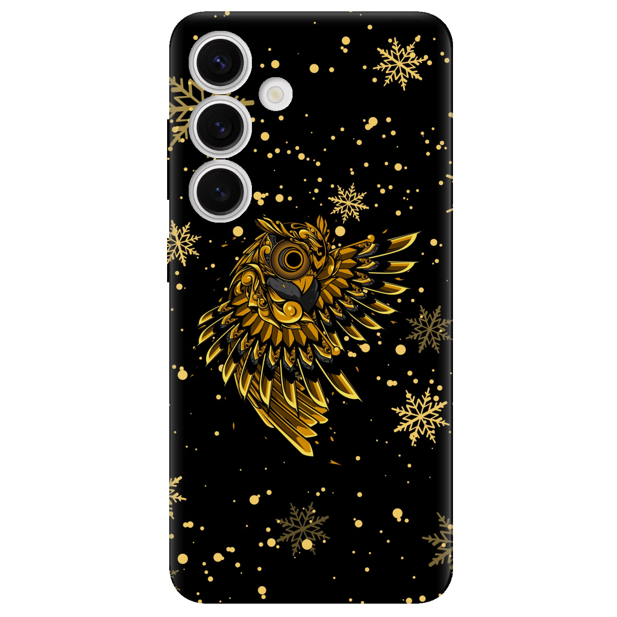 Чехол для Samsung Galaxy S24 Gold sova - фото 1 - Чехлы для телефонов