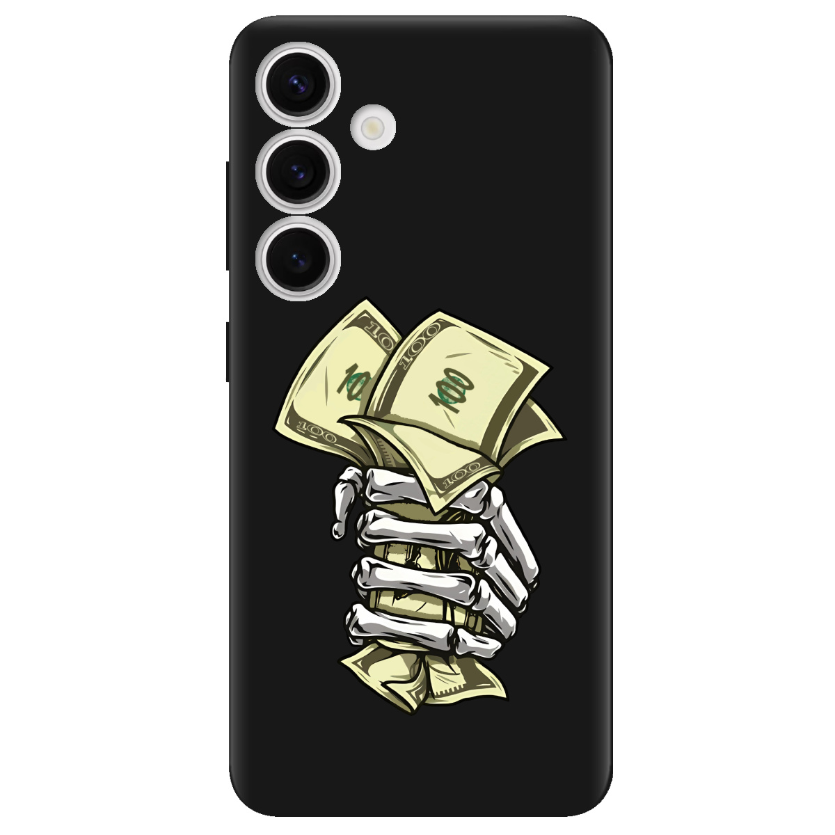 Чохол для Samsung Galaxy S24 чорний матовий soft touch Загашник - фото 1 - Чохли для телефонів