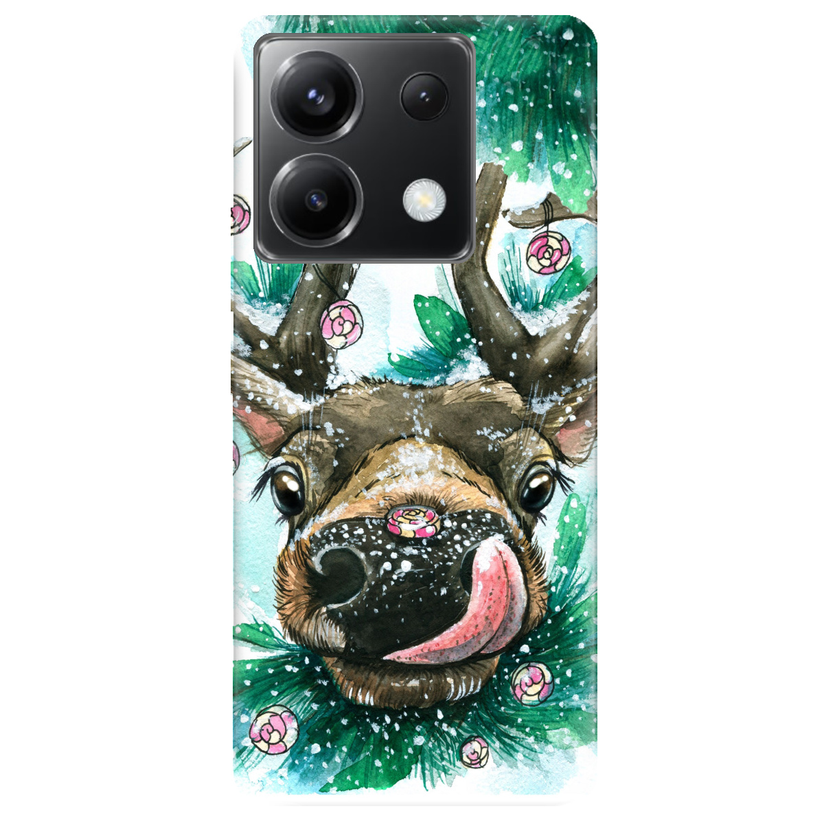 Чехол для Xiaomi Poco X6 Сute deer - фото 1 Чехол для Xiaomi Poco X6 Сute deer - фото 1 - Чехлы для телефонов