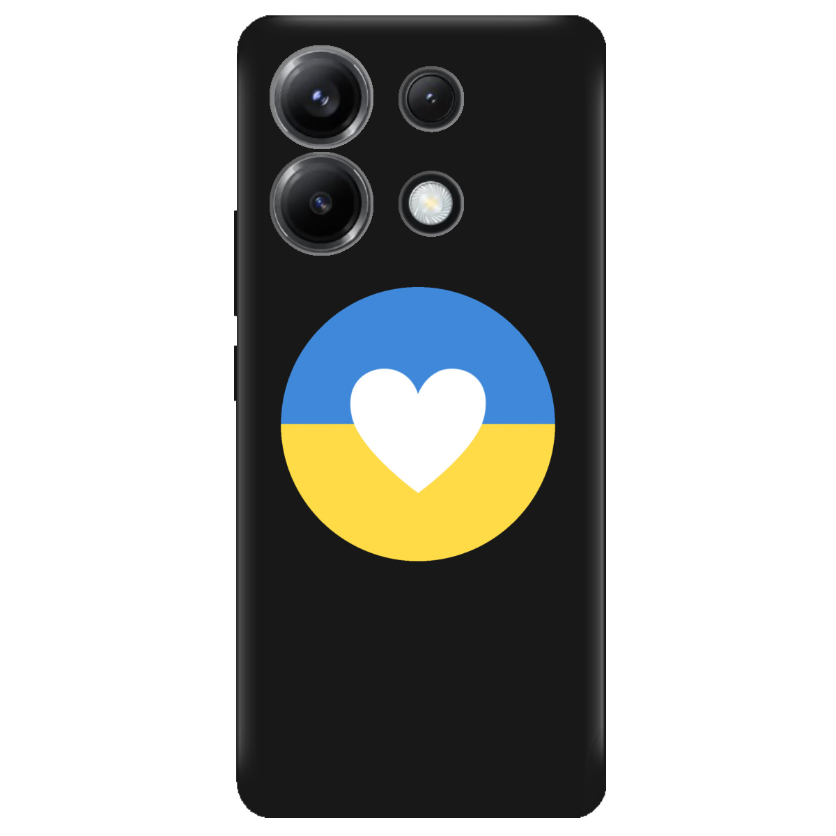 Чохол для Xiaomi Redmi Note 13 Pro 5G чорний матовий soft touch Кохана Україна - фото 1 - Чохли для телефонів