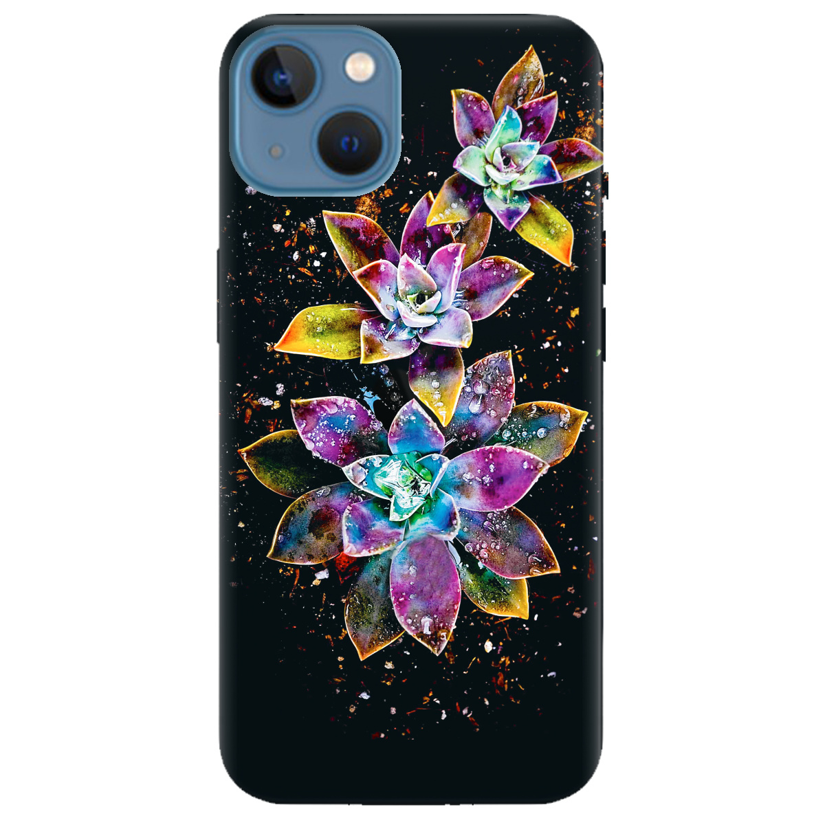 Чехол для Apple iPhone 13 Magical flowers - фото 1 Чехол для Apple iPhone 13 Magical flowers - фото 1 - Чехлы для телефонов