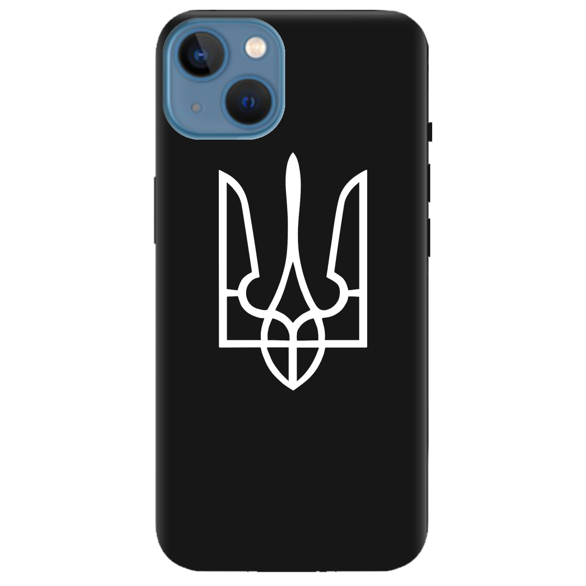 Чехол для Apple iPhone 13 черный матовый soft touch Gerb - фото 1 - Чехлы для телефонов