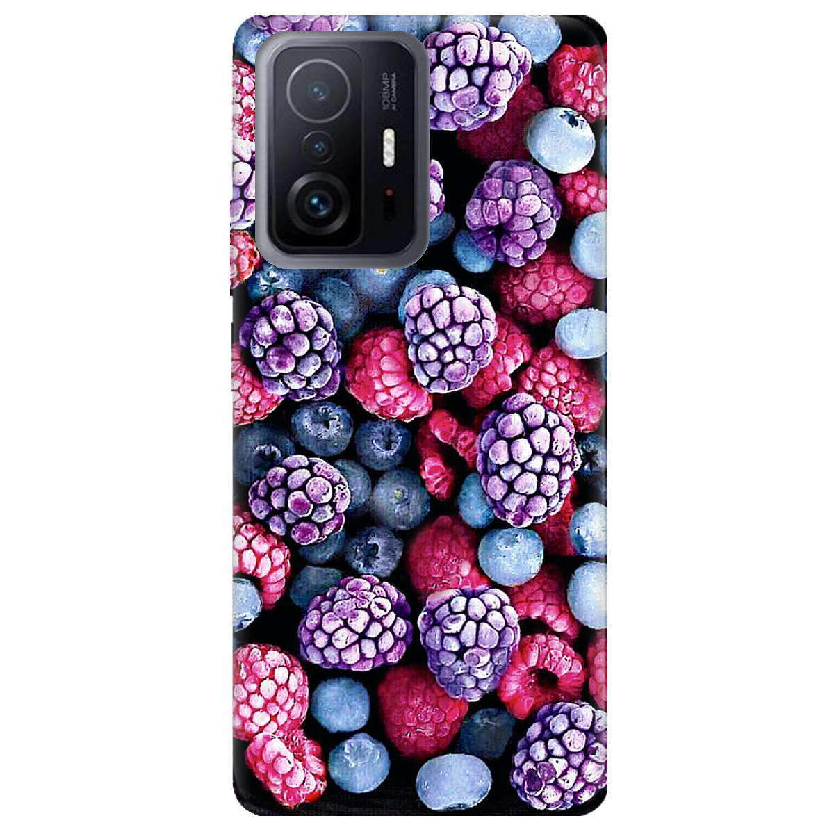 Чохол для Xiaomi 11T Pro Frosty berry - фото 1 Чохол для Xiaomi 11T Pro Frosty berry - фото 1 - Чохли для телефонів