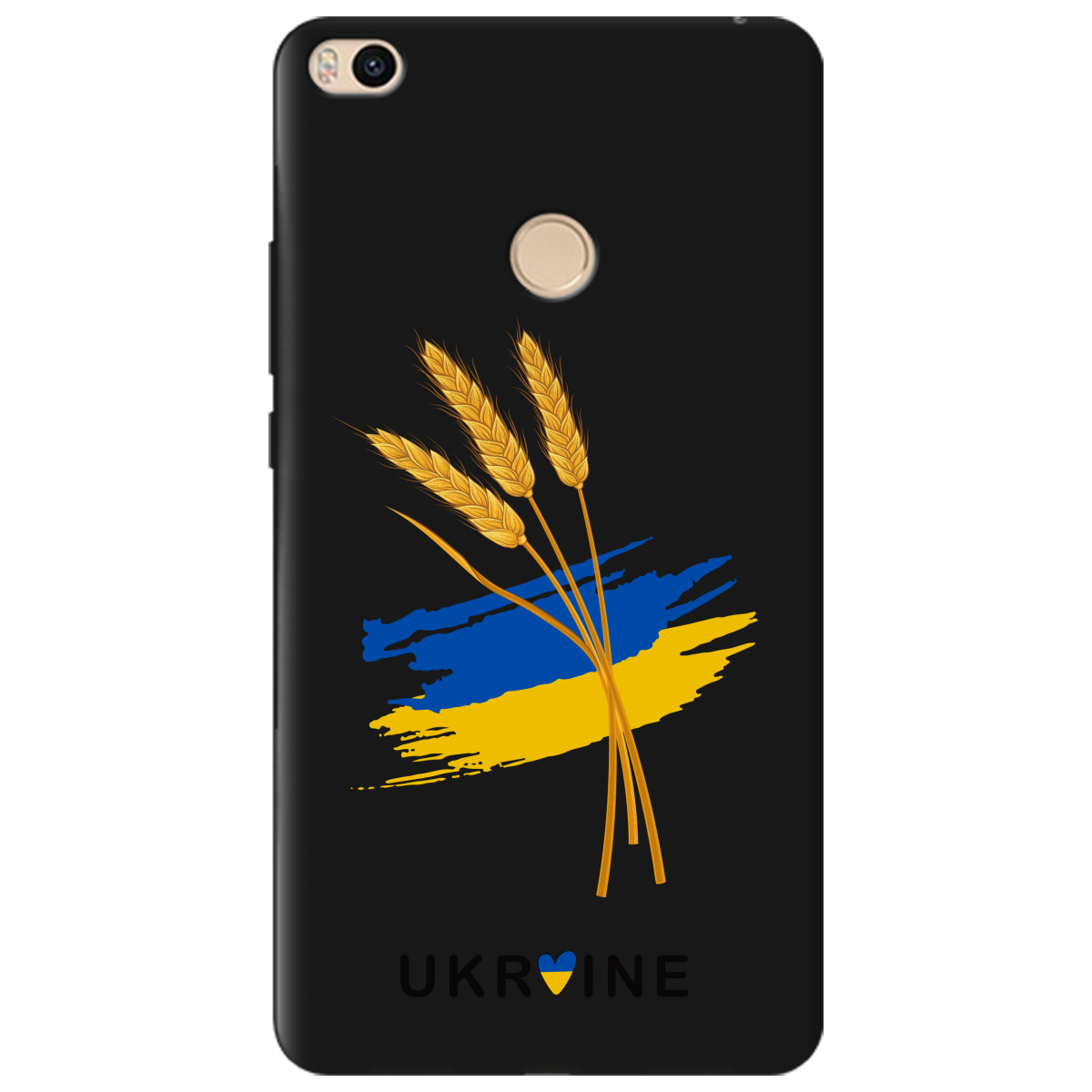 Чохол для Xiaomi Mi Max 2 чорний матовий soft touch Spikelets - фото 1 - Чохли для телефонів