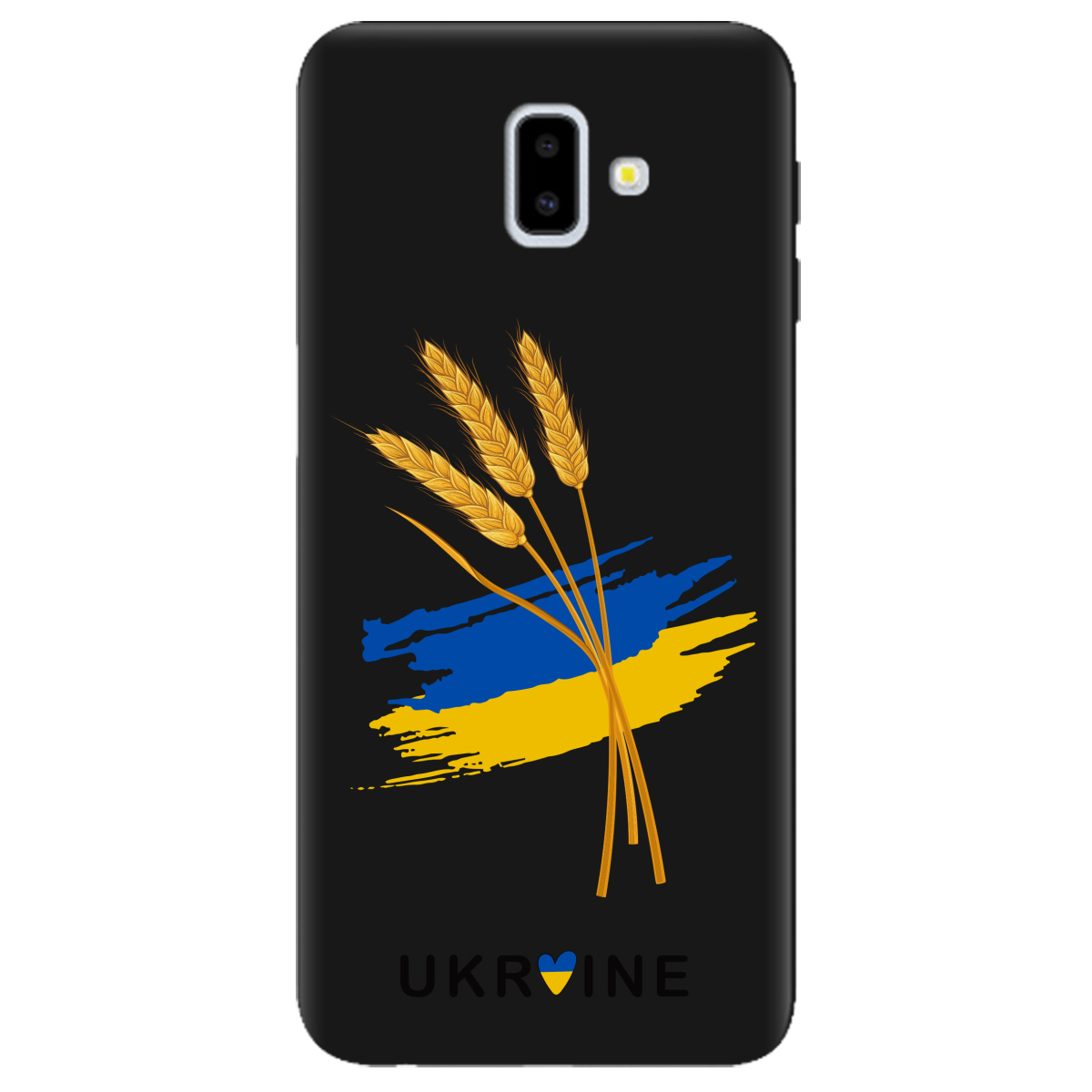 Чохол для Samsung Galaxy J6 Plus 2018 чорний матовий soft touch Spikelets - фото 1 - Чохли для телефонів