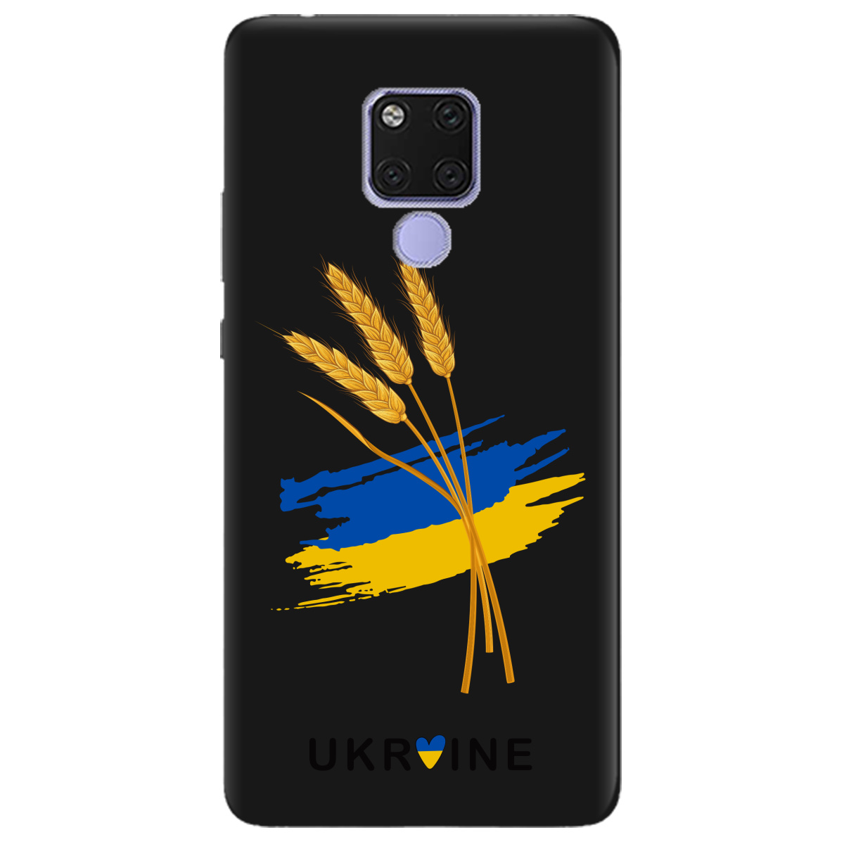 Чехол для Huawei Mate 20 черный матовый soft touch Spikelets - фото 1 - Чехлы для телефонов