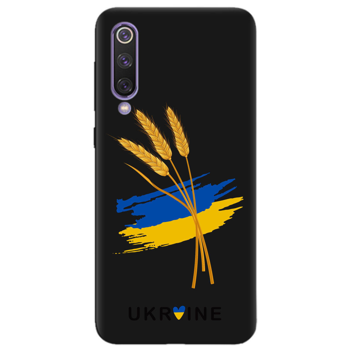 Чехол для Xiaomi Mi 9 SE черный матовый soft touch Spikelets - фото 1 - Чехлы для телефонов