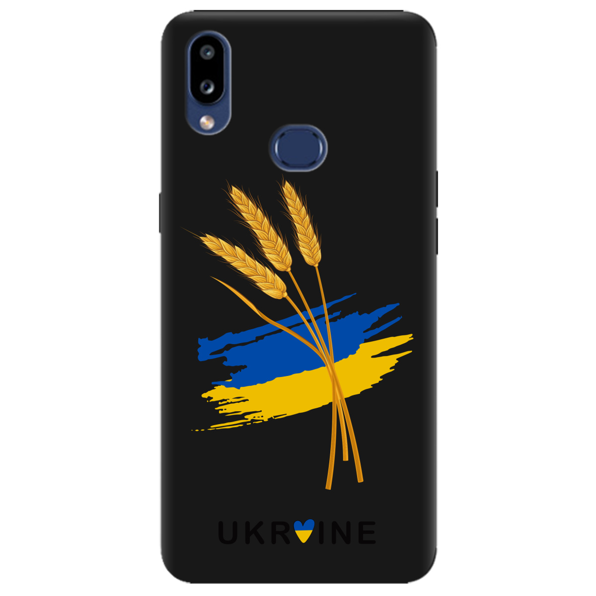 Чохол для Samsung Galaxy A10s чорний матовий soft touch Spikelets - фото 1 - Чохли для телефонів