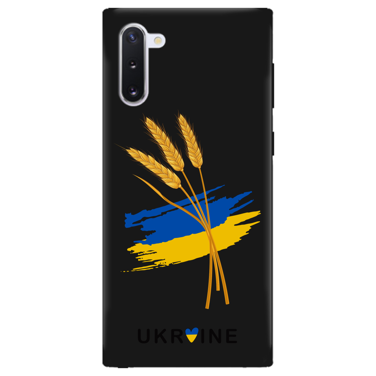 Чохол для Samsung Galaxy Note 10 чорний матовий soft touch Spikelets - фото 1 - Чохли для телефонів