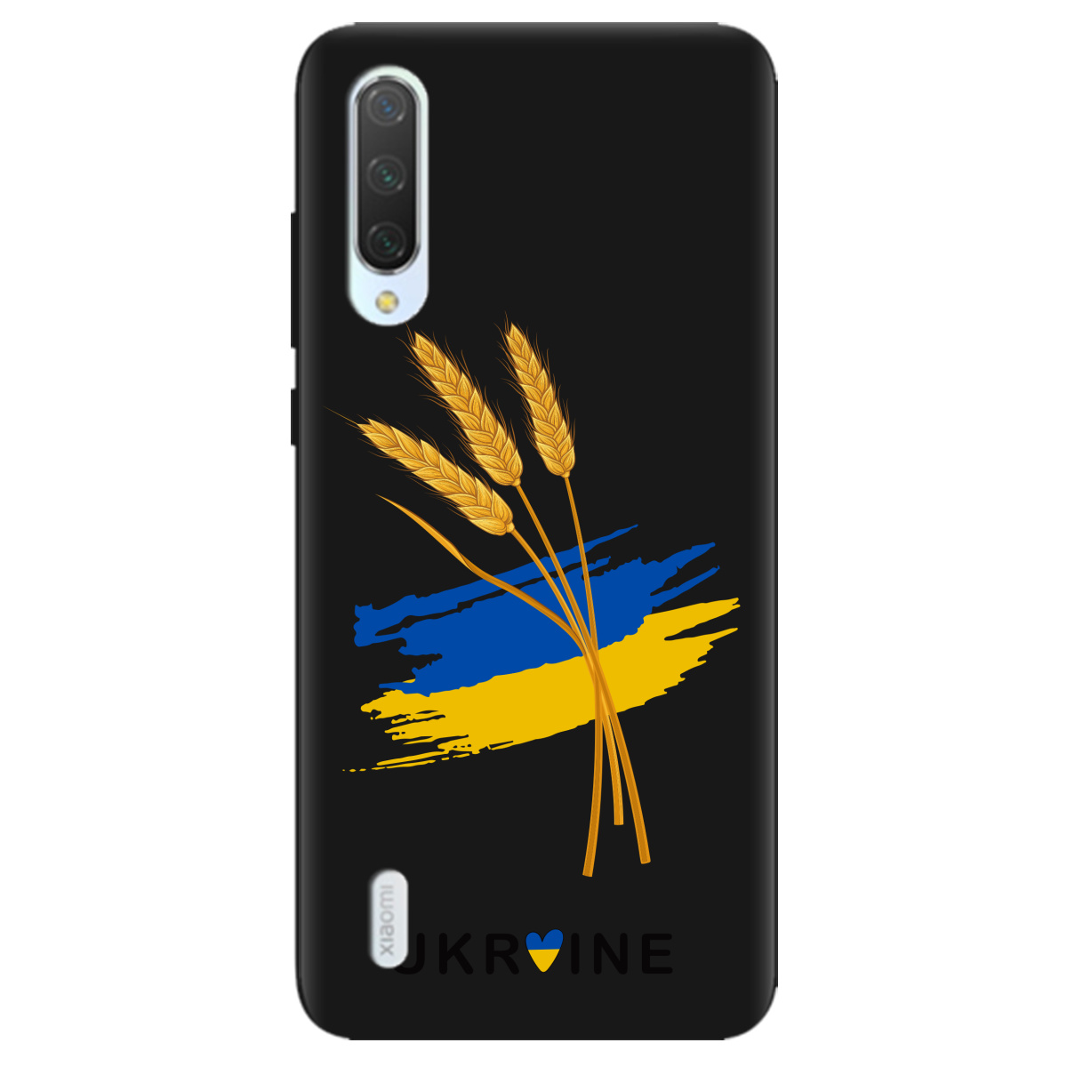 Чохол для Xiaomi Mi A3 чорний матовий soft touch Spikelets - фото 1 - Чохли для телефонів