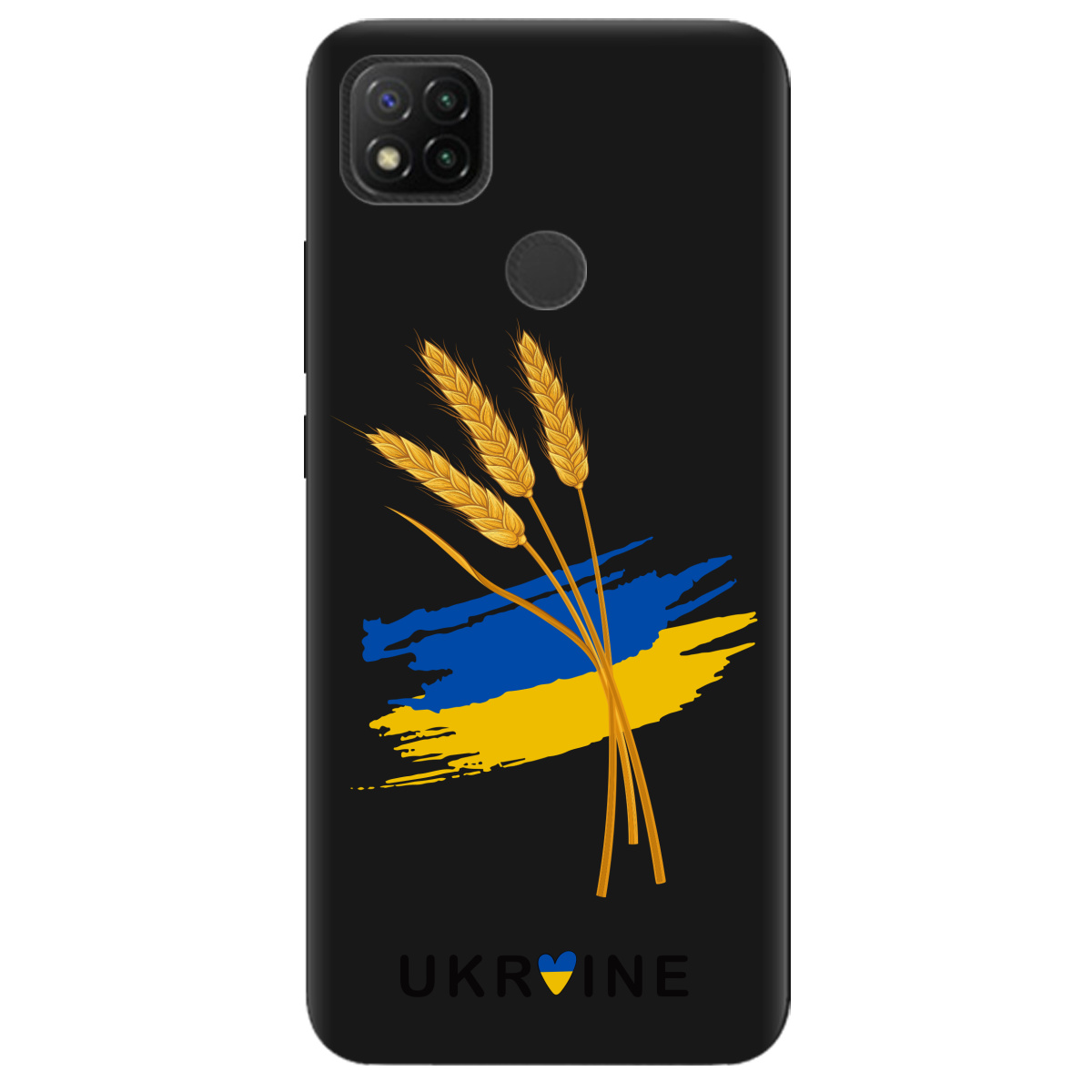 Чехол для Xiaomi Redmi 9C черный матовый soft touch Spikelets - фото 1 Чехол для Xiaomi Redmi 9C черный матовый soft touch Spikelets - фото 1 - Чехлы для телефонов