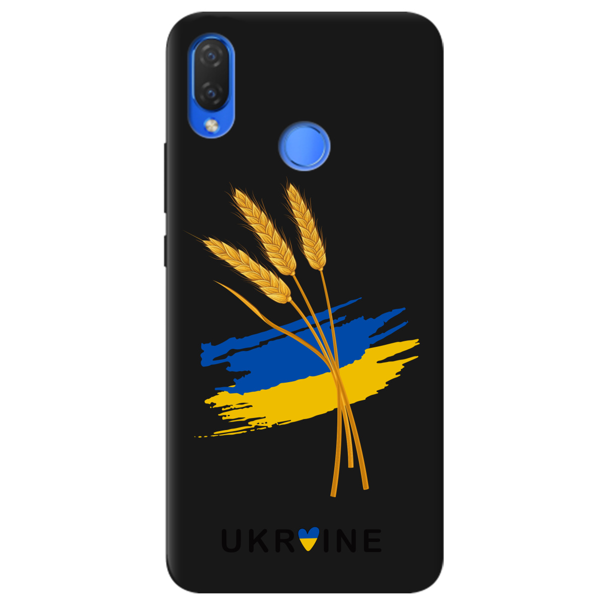 Чохол для Huawei P Smart Plus чорний матовий soft touch Spikelets - фото 1 Чохол для Huawei P Smart Plus чорний матовий soft touch Spikelets - фото 1 - Чохли для телефонів
