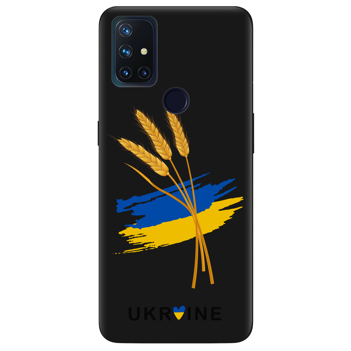 Чехол для OnePlus Nord N10 5G черный матовый soft touch Spikelets - фото 1 - Чехлы для телефонов