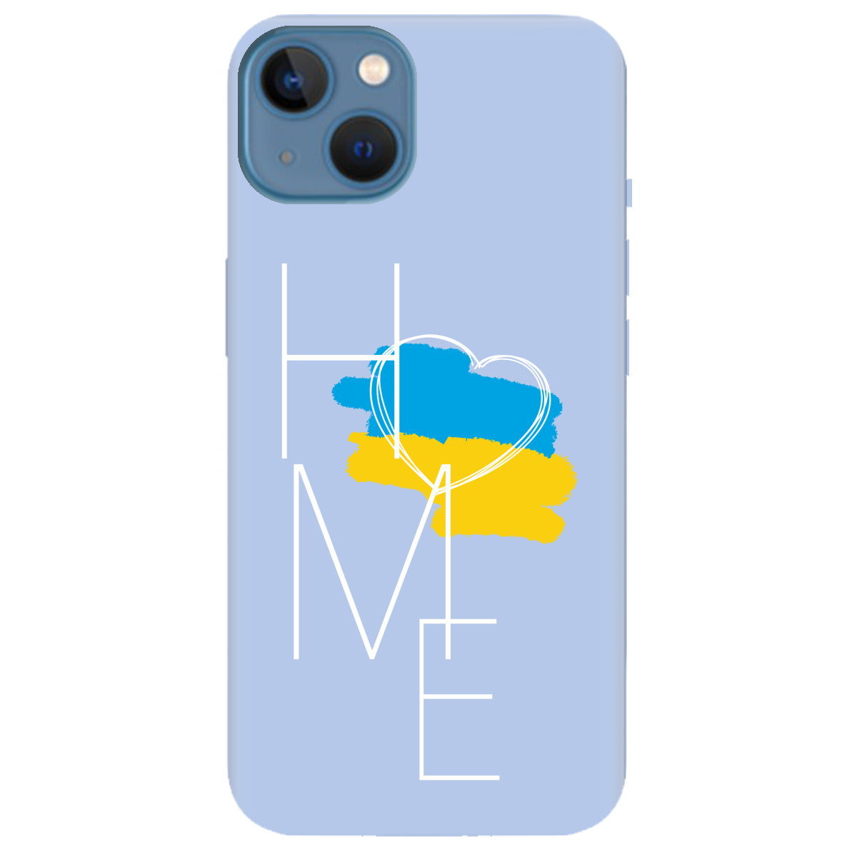 Чехол для Apple iPhone 13 нежно-голубой матовый soft touch Дім - фото 1 - Чехлы для телефонов