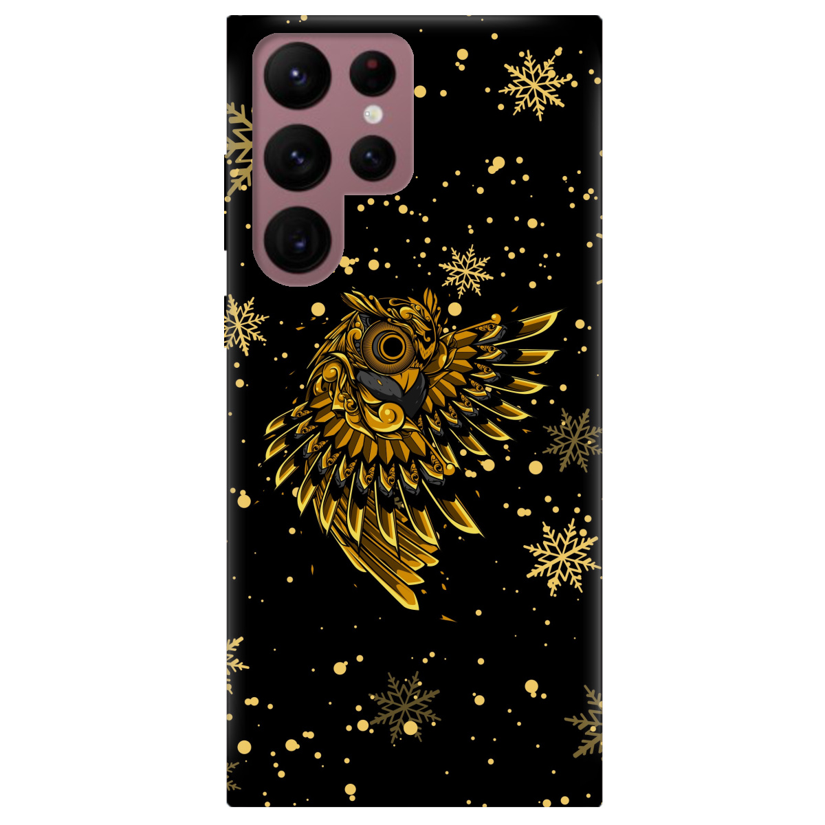 Чохол для Samsung Galaxy S22 Ultra Gold sova - фото 1 - Чохли для телефонів