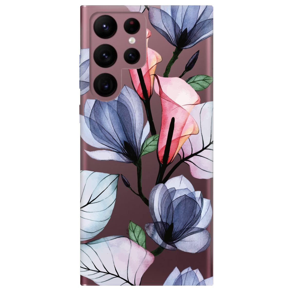 Чехол для Samsung Galaxy S22 Ultra Tropical flowers - фото 1 - Чехлы для телефонов