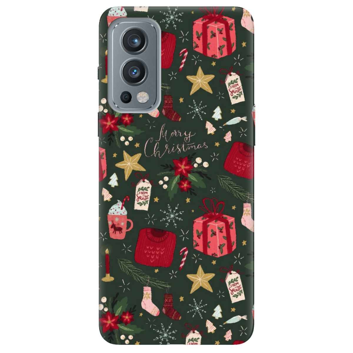 Чохол для OnePlus Nord 2 5G Merry christmas - фото 1 Чохол для OnePlus Nord 2 5G Merry christmas - фото 1 - Чохли для телефонів