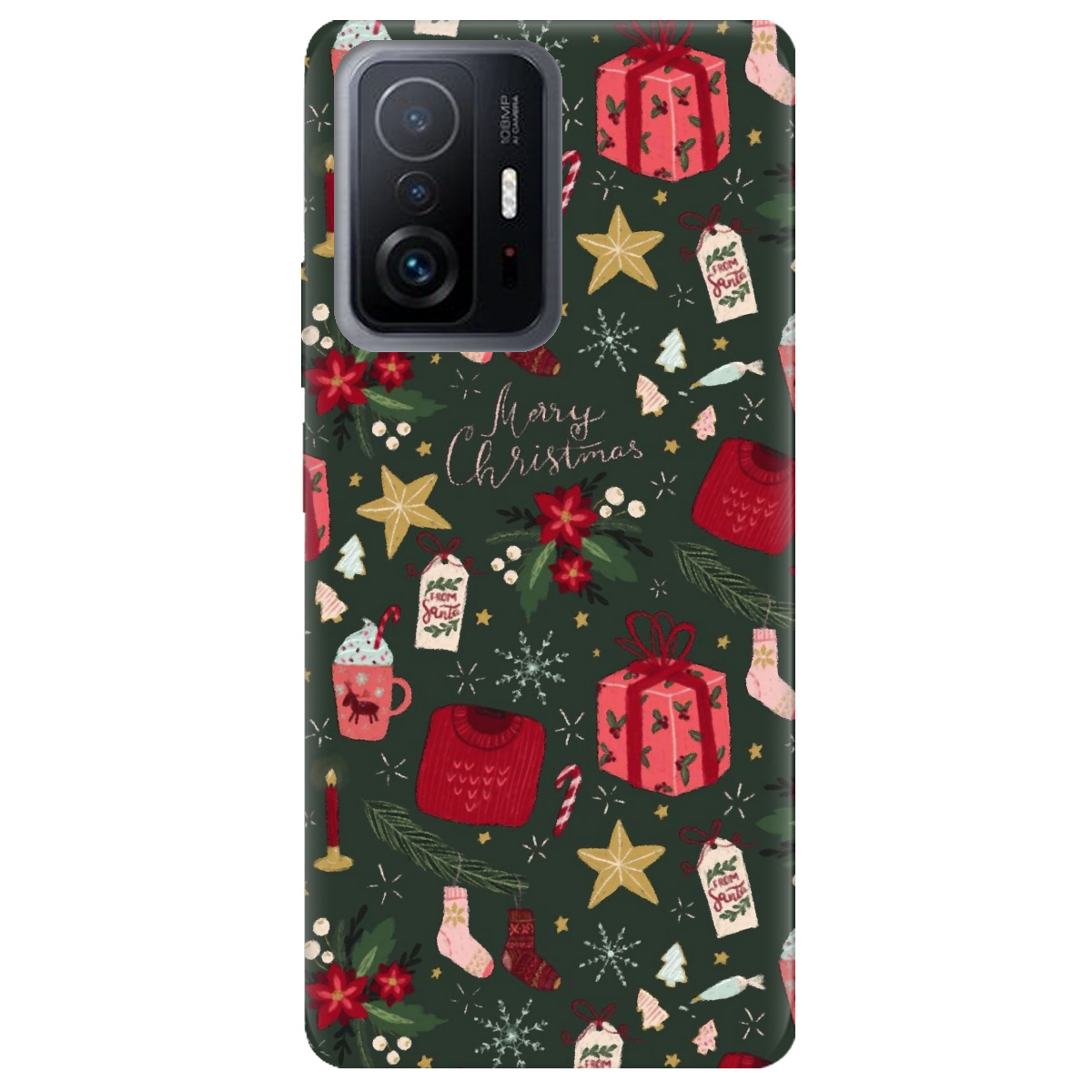 Чохол для Xiaomi 11T Pro Merry christmas - фото 1 - Чохли для телефонів