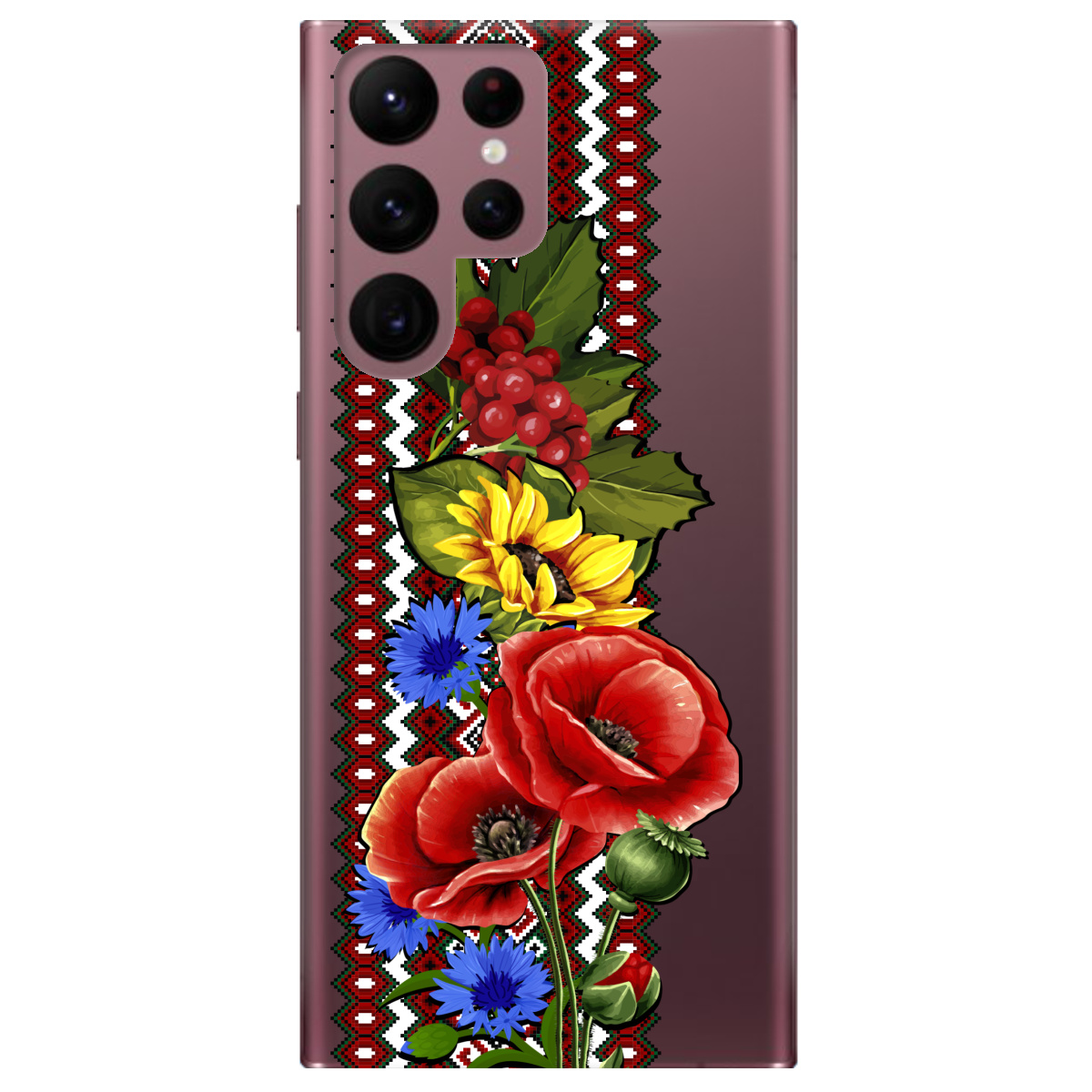 Чохол для Samsung Galaxy S22 Ultra Ukraine ornament - фото 1 - Чохли для телефонів