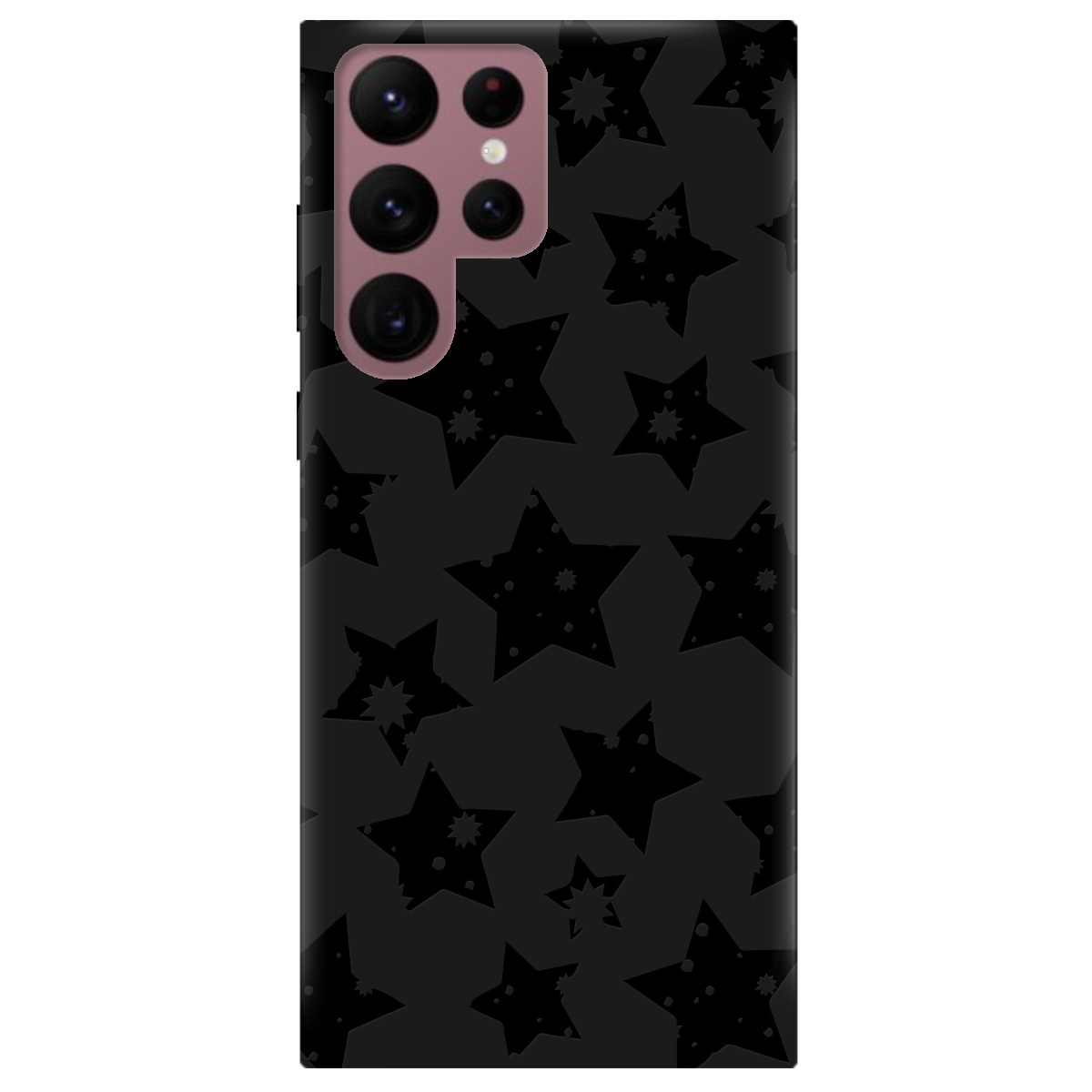 Чохол для Samsung Galaxy S22 Ultra чорний матовий soft touch Black Star - фото 1 Чохол для Samsung Galaxy S22 Ultra чорний матовий soft touch Black Star - фото 1 - Чохли для телефонів