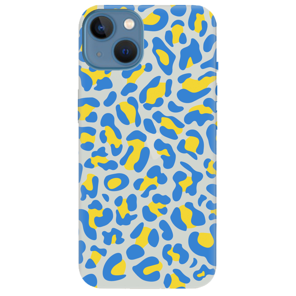 Чехол для Apple iPhone 13 полупрозрачный матовый soft touch LeopardUA - фото 1 - Чехлы для телефонов