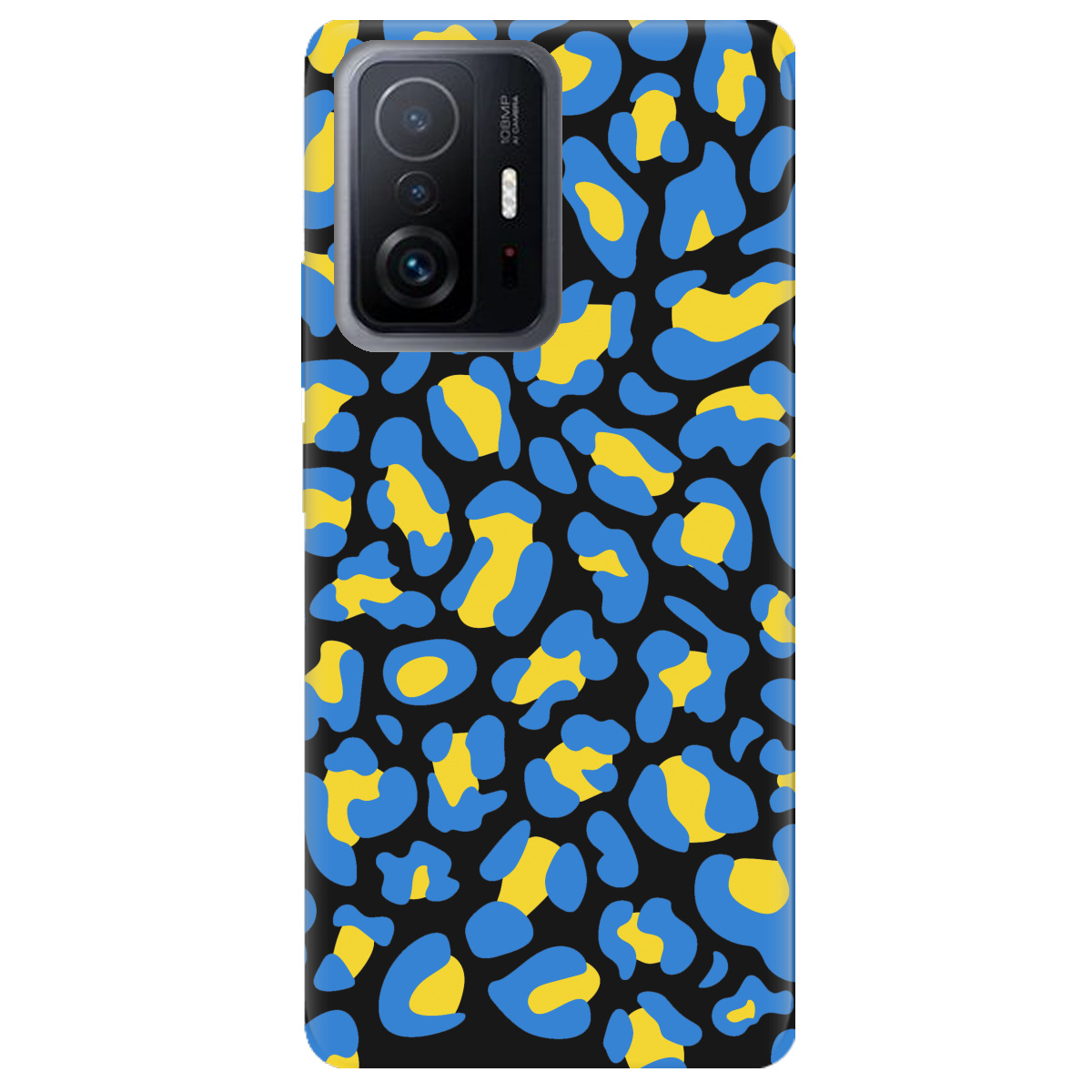 Чохол для Xiaomi 11T Pro чорний матовий soft touch LeopardUA - фото 1 - Чохли для телефонів