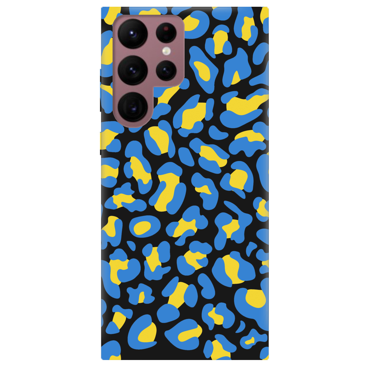 Чохол для Samsung Galaxy S22 Ultra чорний матовий soft touch LeopardUA - фото 1 - Чохли для телефонів