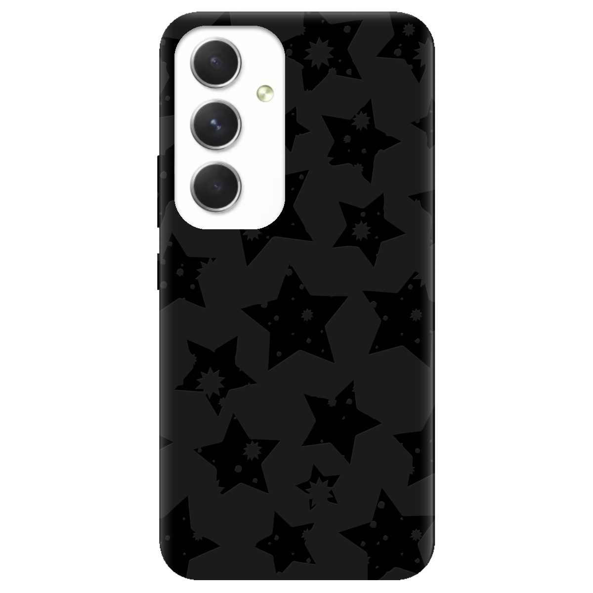 Чохол для Samsung Galaxy A54 чорний матовий soft touch Black Star - фото 1 - Чохли для телефонів