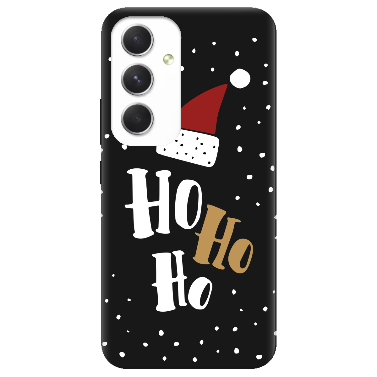 Чохол для Samsung Galaxy A54 чорний матовий soft touch Ho-ho-ho - фото 1 - Чохли для телефонів