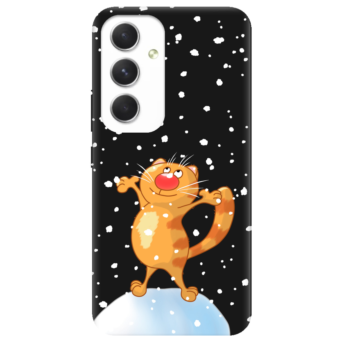 Чехол для Samsung Galaxy A54 черный матовый soft touch Be Happy - фото 1 Чехол для Samsung Galaxy A54 черный матовый soft touch Be Happy - фото 1 - Чехлы для телефонов
