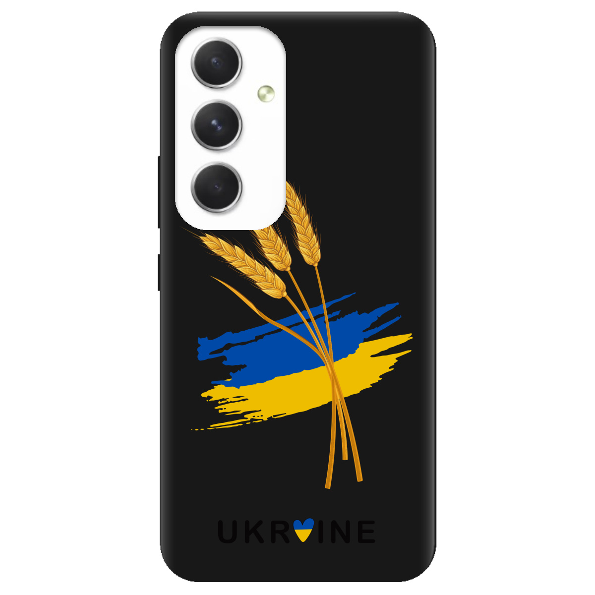 Чохол для Samsung Galaxy A54 чорний матовий soft touch Spikelets - фото 1 - Чохли для телефонів