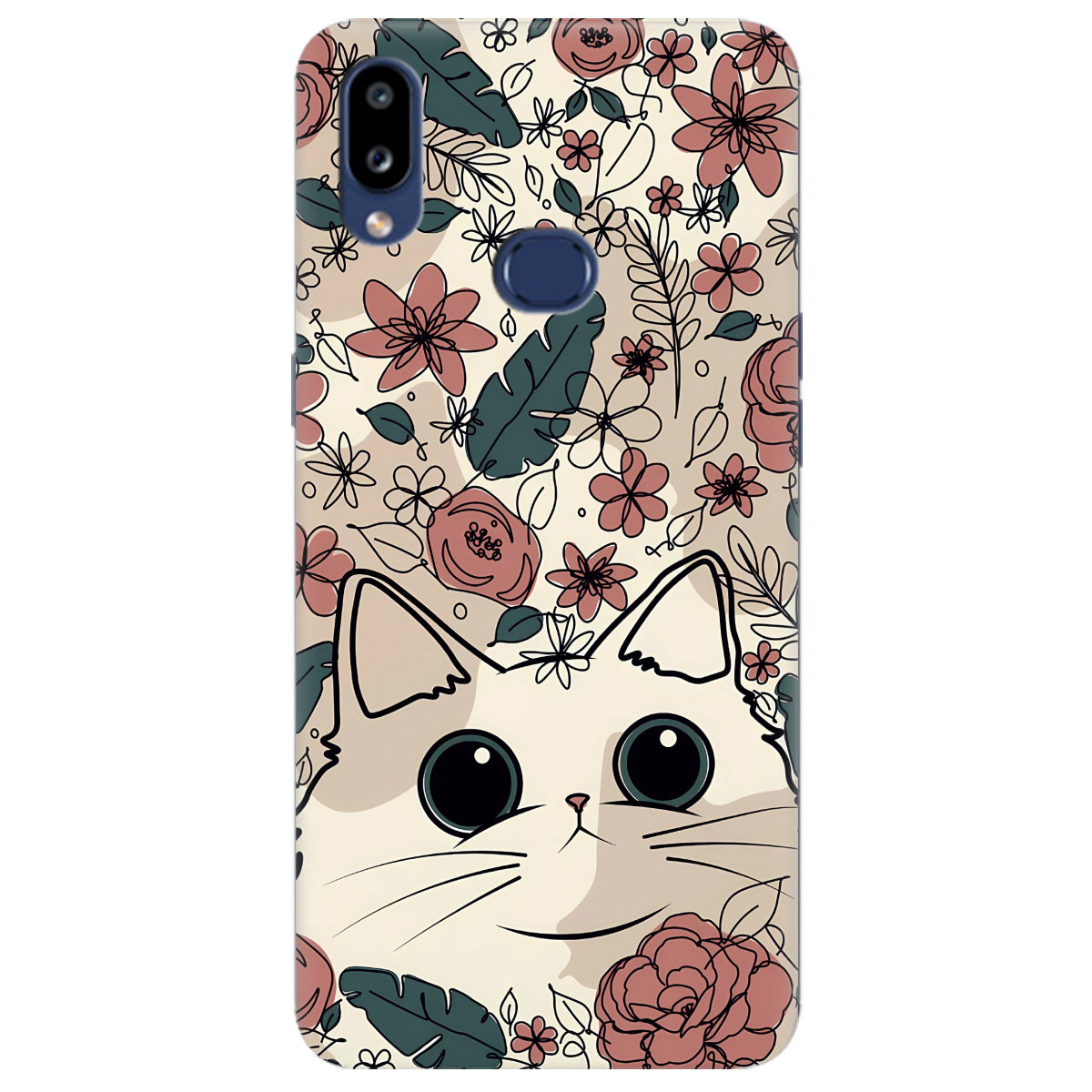 Чохол для Samsung Galaxy A10s Flower cat - фото 1 - Чохли для телефонів