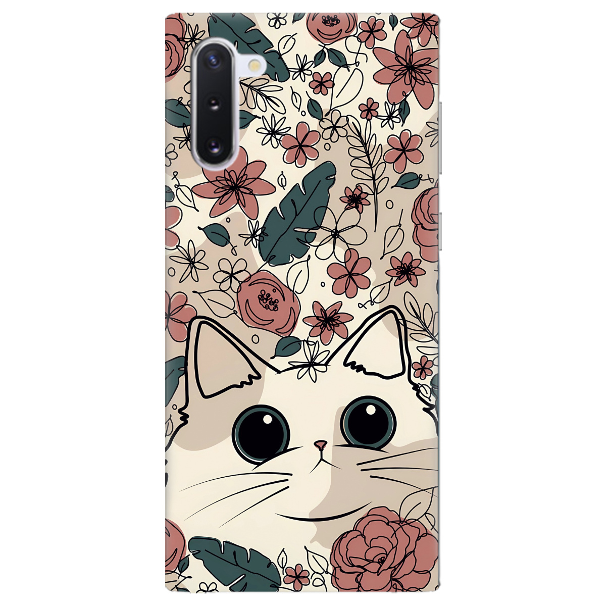 Чохол для Samsung Galaxy Note 10 Flower cat - фото 1 - Чохли для телефонів