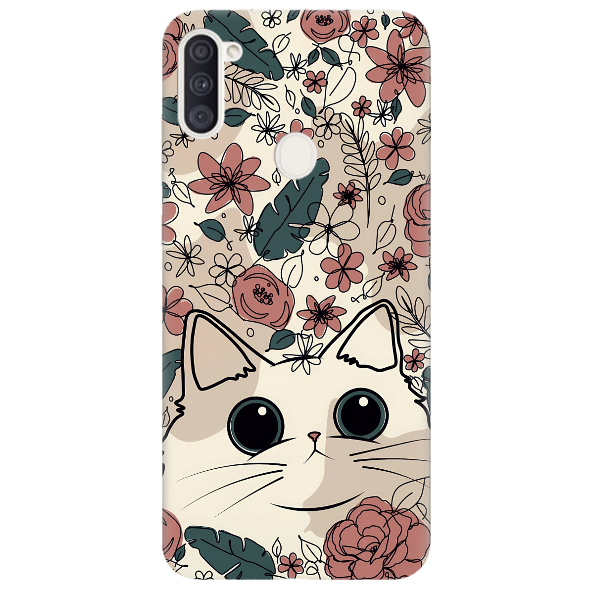 Чохол для Samsung Galaxy M11 Flower cat - фото 1 - Чохли для телефонів