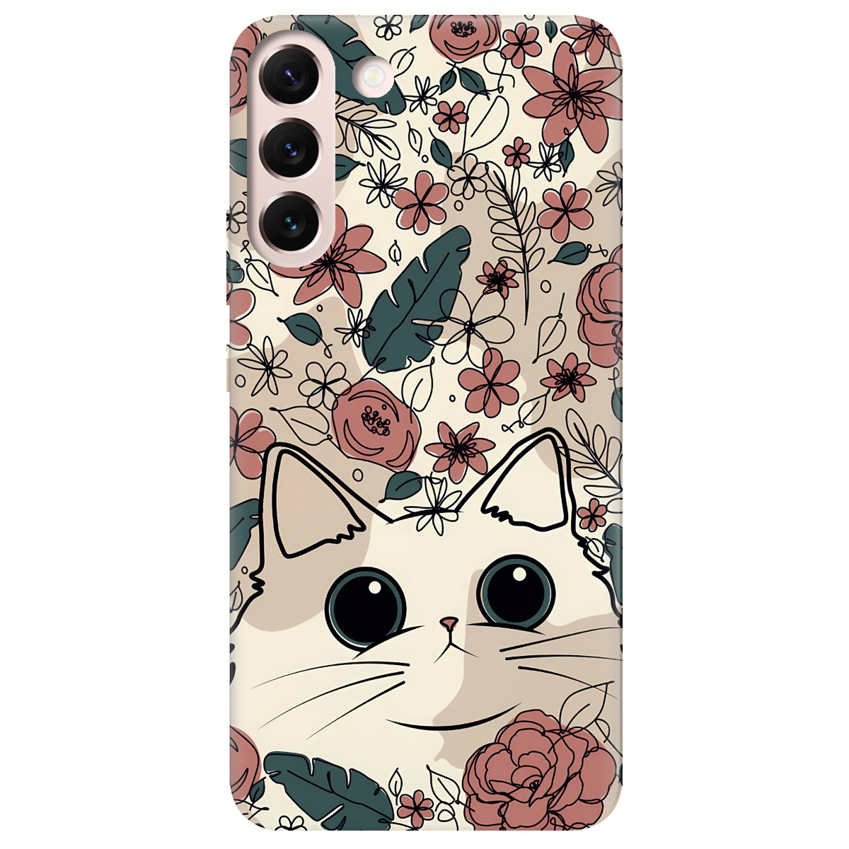 Чохол для Samsung Galaxy S22 Plus Flower cat - фото 1 - Чохли для телефонів