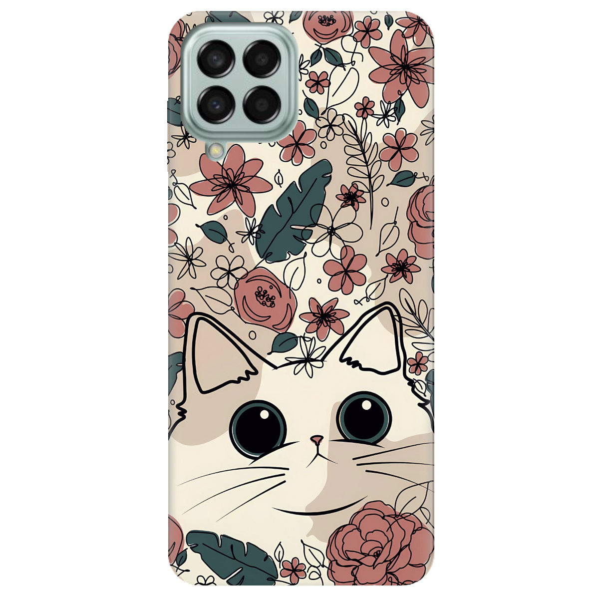 Чохол для Samsung Galaxy M53 Flower cat - фото 1 - Чохли для телефонів