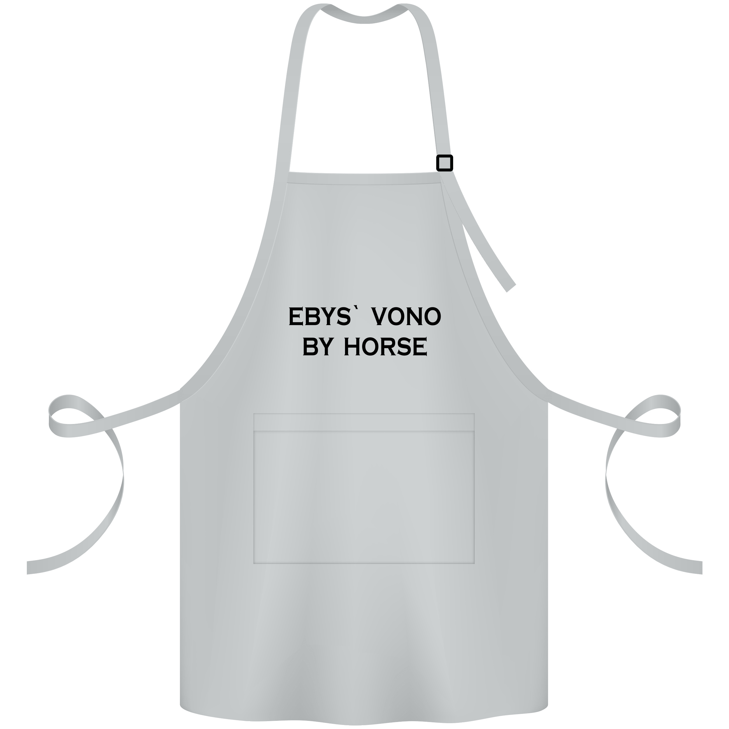 Фартух саржевий з регульованою лямкою і кишенею сірий By Horse - фото 1 Фартух саржевий з регульованою лямкою і кишенею сірий By Horse - фото 1 - Фартухи