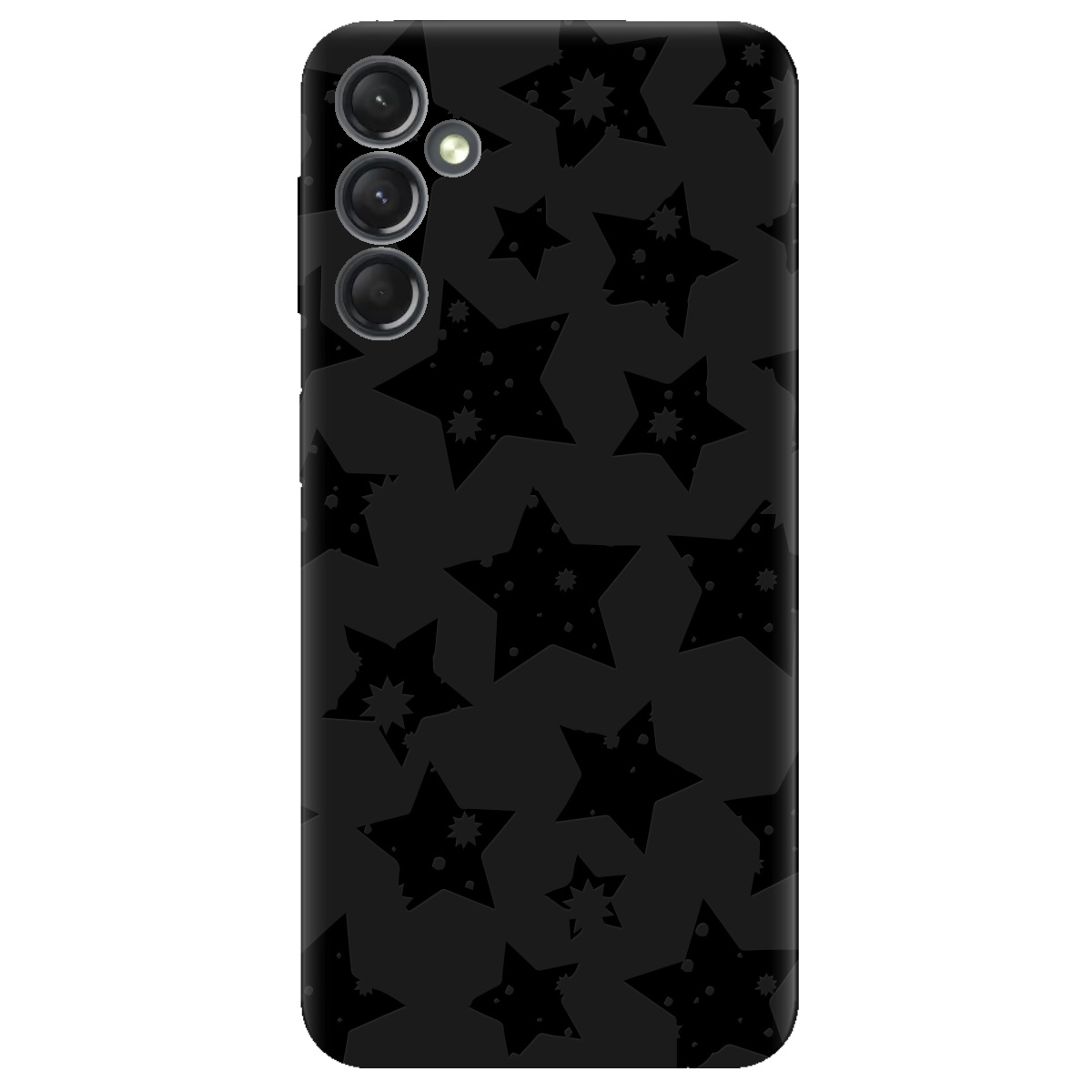 Чехол для Samsung Galaxy A25 черный матовый soft touch Black Star - фото 1 Чехол для Samsung Galaxy A25 черный матовый soft touch Black Star - фото 1 - Чехлы для телефонов