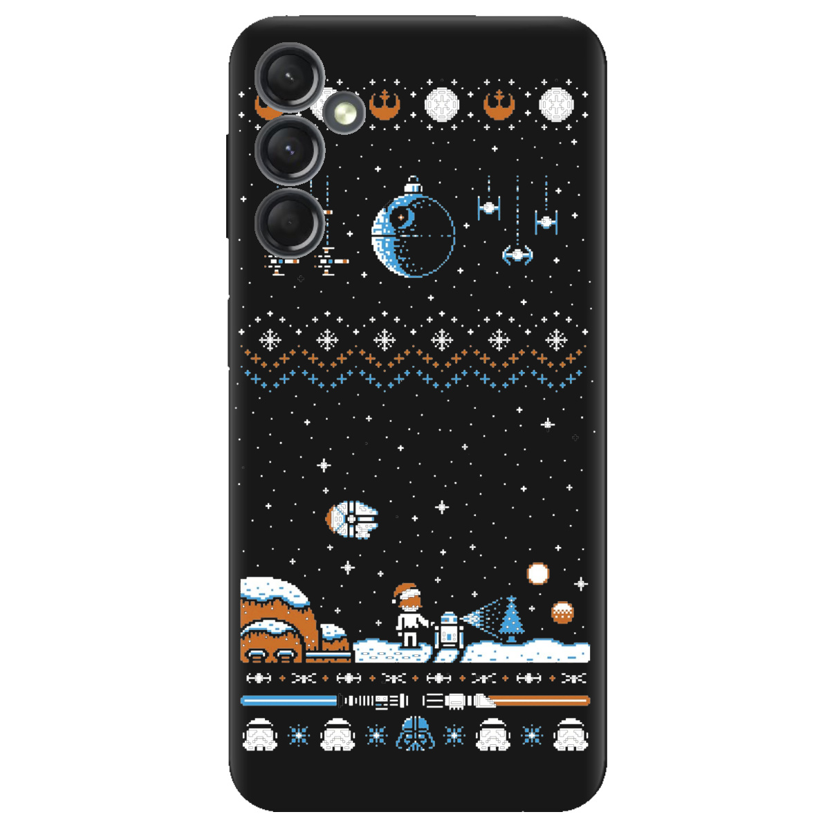 Чехол для Samsung Galaxy A25 черный матовый soft touch Star wars - фото 1 - Чехлы для телефонов