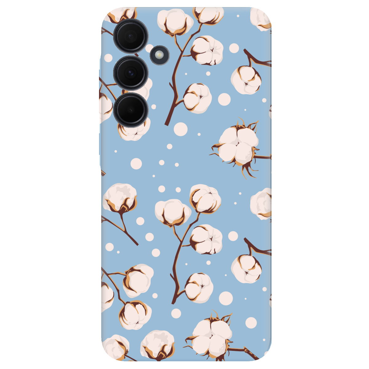 Чехол для Samsung Galaxy A35 Квітка бавовни - фото 1 - Чехлы для телефонов