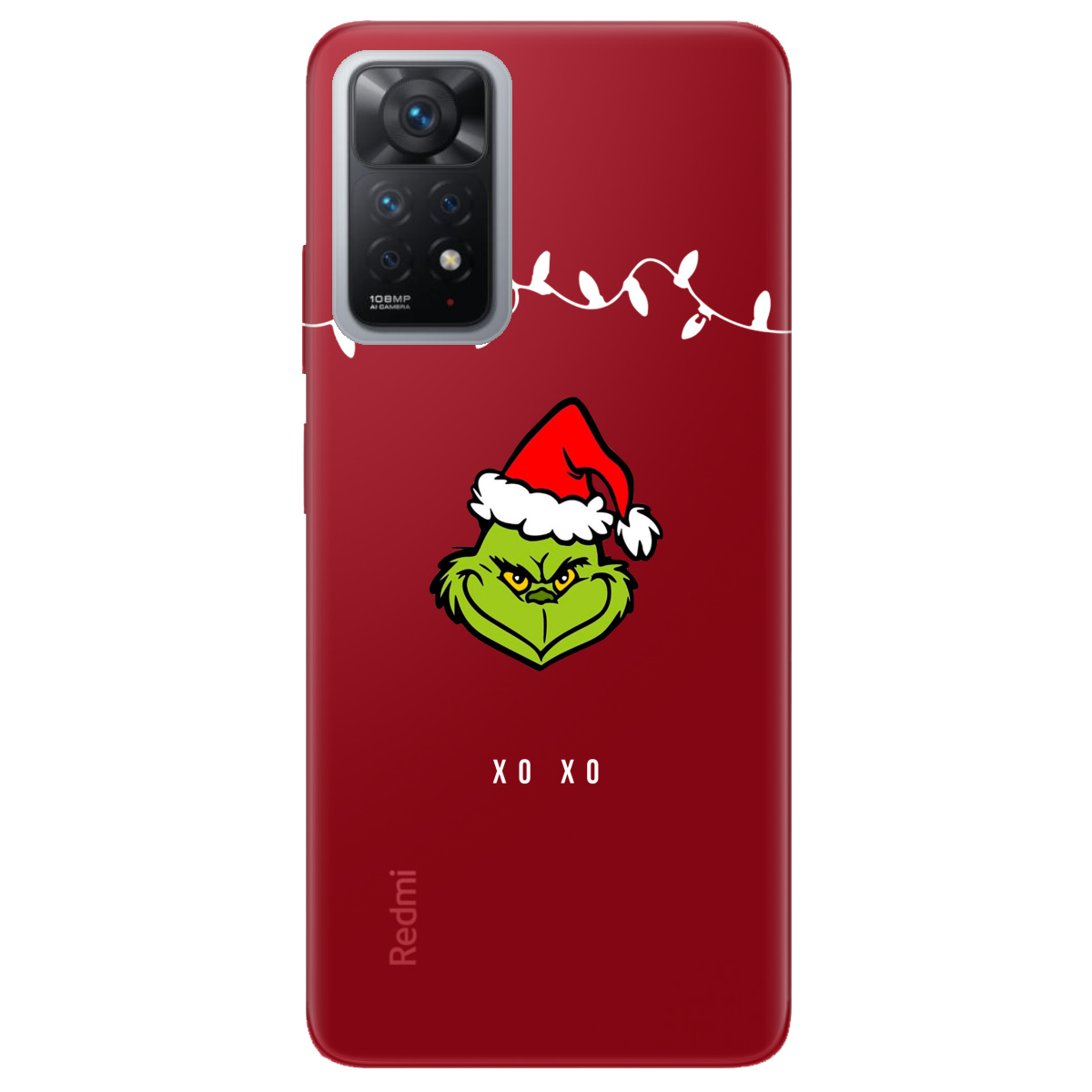 Чехол для Xiaomi Redmi Note 11 Pro Grinch xo xo - фото 1 Чехол для Xiaomi Redmi Note 11 Pro Grinch xo xo - фото 1 - Чехлы для телефонов