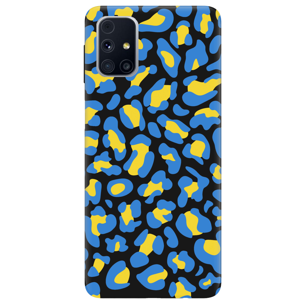 Чехол для Samsung Galaxy M31s черный матовый soft touch LeopardUA - фото 1 - Чехлы для телефонов