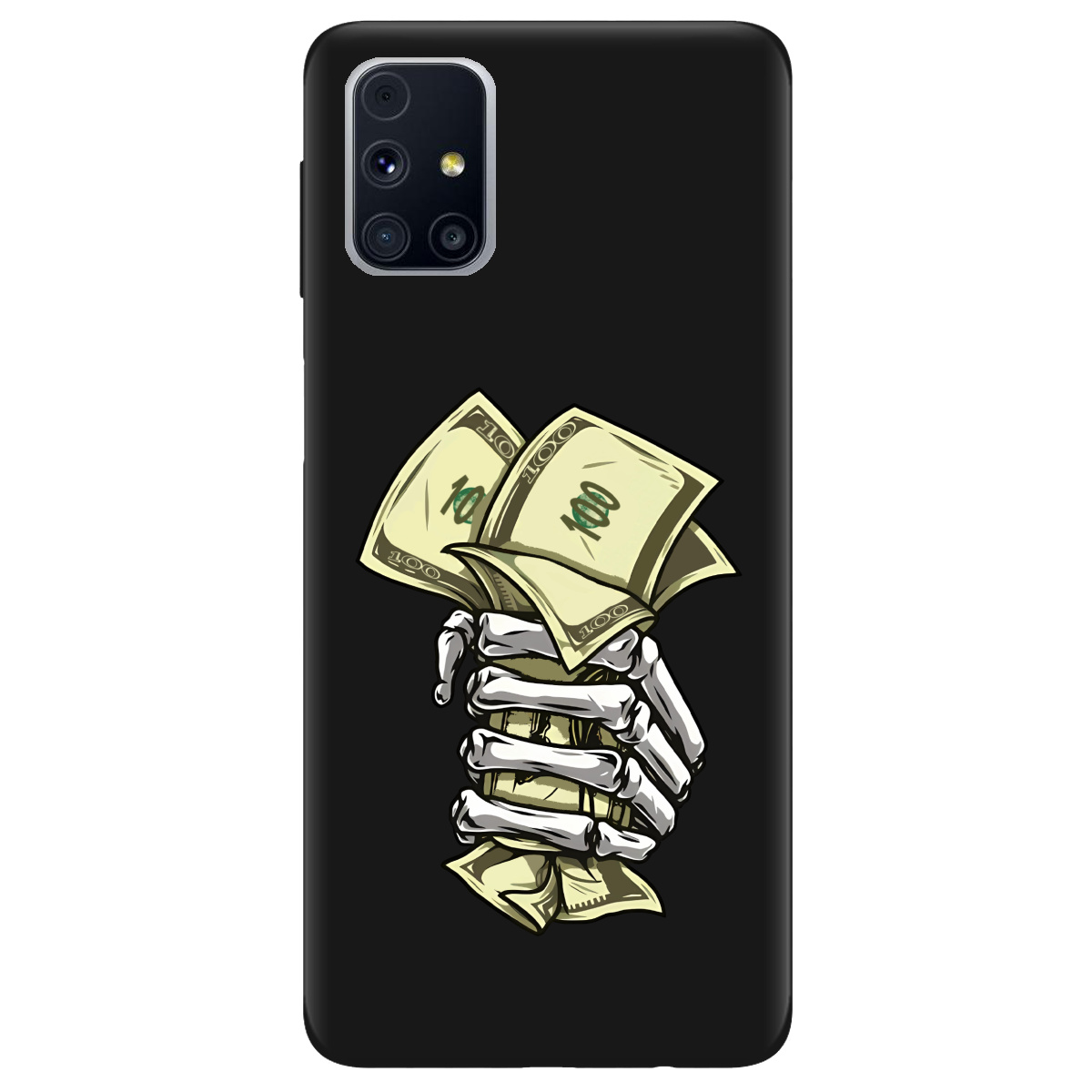 Чехол для Samsung Galaxy M31s черный матовый soft touch Загашник - фото 1 - Чехлы для телефонов