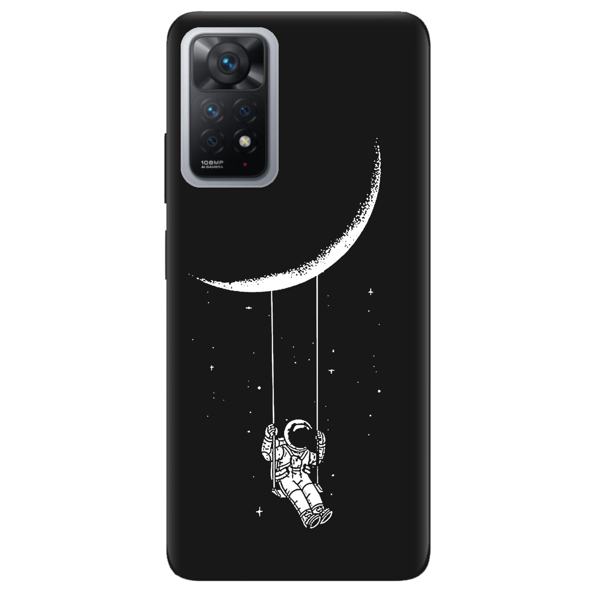 Чехол для Xiaomi Redmi Note 12 Pro 4G черный матовый soft touch Swing - фото 1 - Чехлы для телефонов